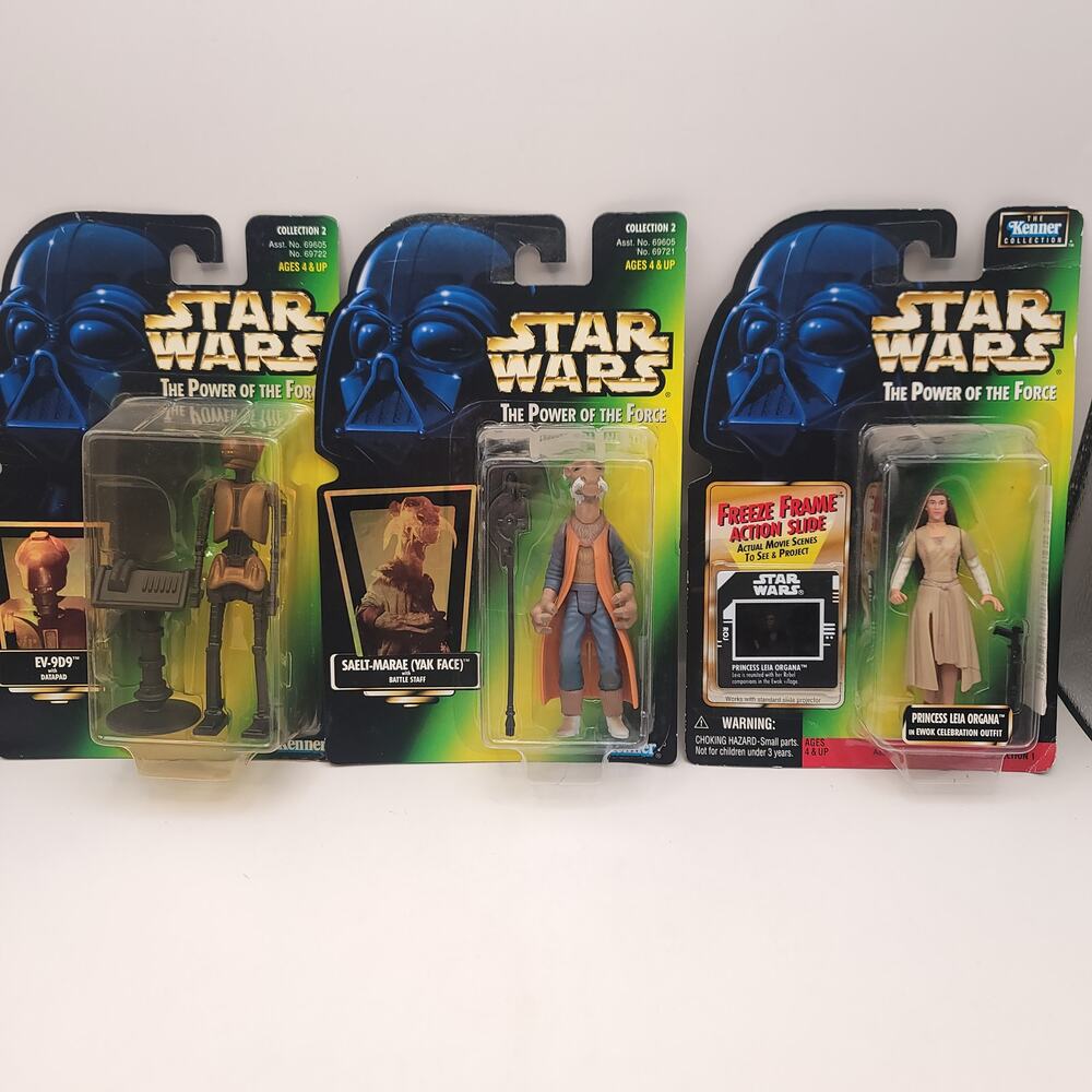 Star Wars The Power of the Force EV9D9 Saelt Maree Leia New in Packaging